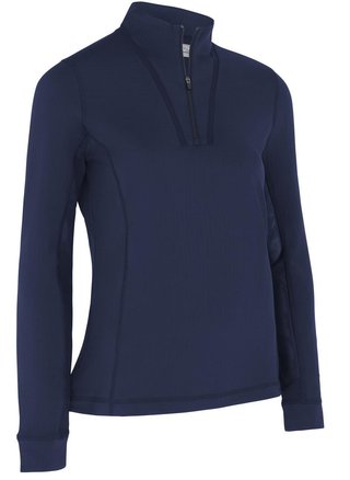 Callaway 1/4 Zip With Chev Front Seams dames sweatshirt, peacoat