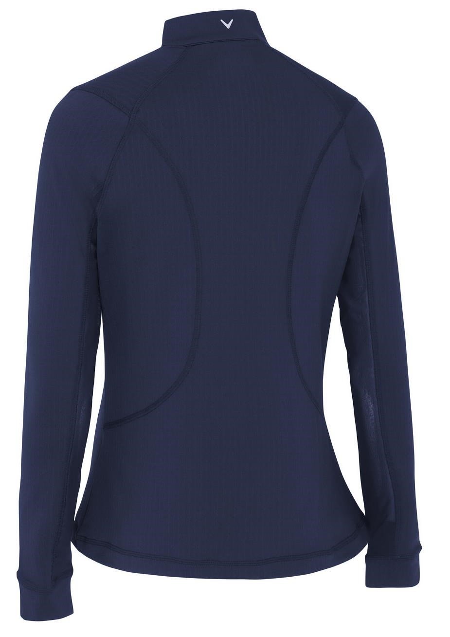 Callaway 1/4 Zip With Chev Front Seams dames sweatshirt, peacoat