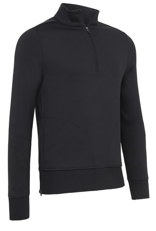 Callaway LS 1/4 Midweight Fleece Crossover dames sweatshirt, caviar