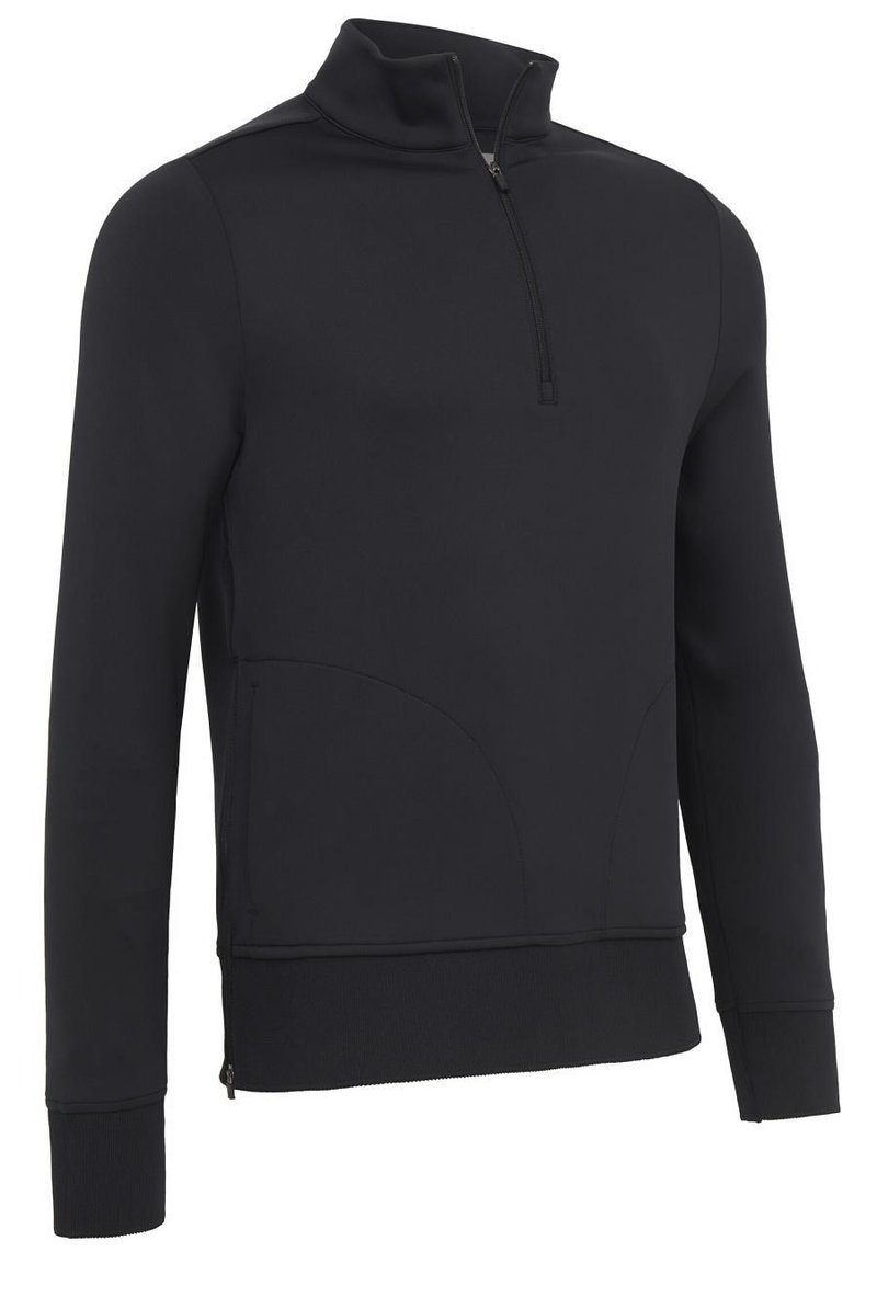 Callaway LS 1/4 Midweight Fleece Crossover dames sweatshirt, caviar