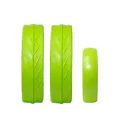 JuCad tires - 2 achterwielen, 1 voorwiel, groen