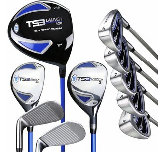 U.S. Kids Golf TS3-51 (130cm) V15 10-Club Combo junior golfset, grafiet