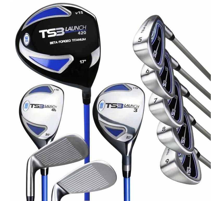 U.S. Kids Golf TS3-51 (130cm) V15 10-Club junior golfset, grafiet