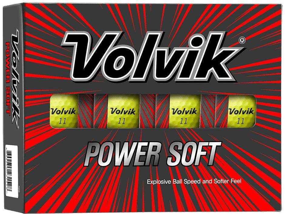 Volvik POWER Soft golfballen, geel