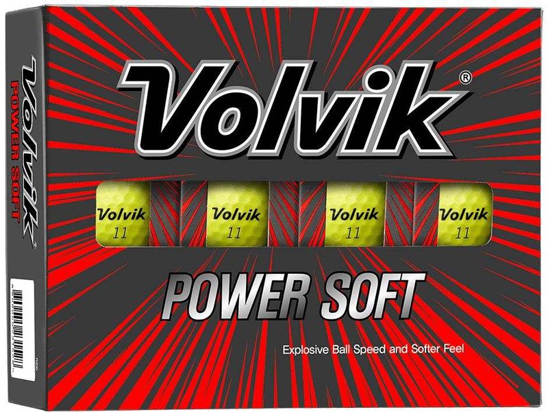 Volvik POWER Soft golfballen, geel