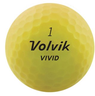 Volvik VIVID golfballen, geel