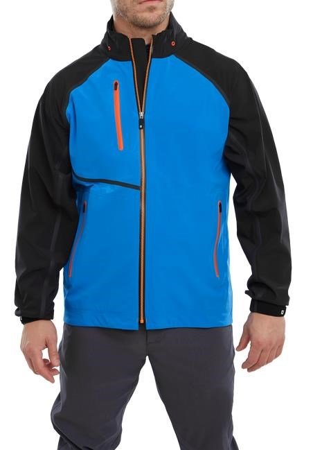 FootJoy HydroTour heren jack, saffier/zwart/oranje