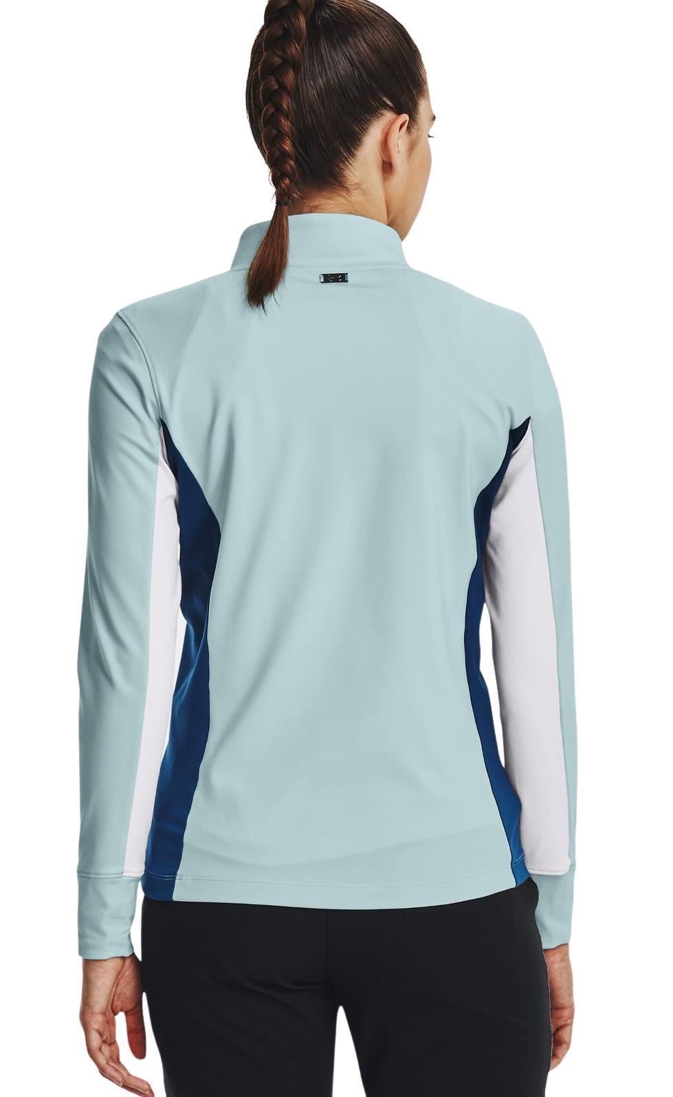 Under Armour Storm Midlayer 1/2 Zip dames jack, fuse teal/white