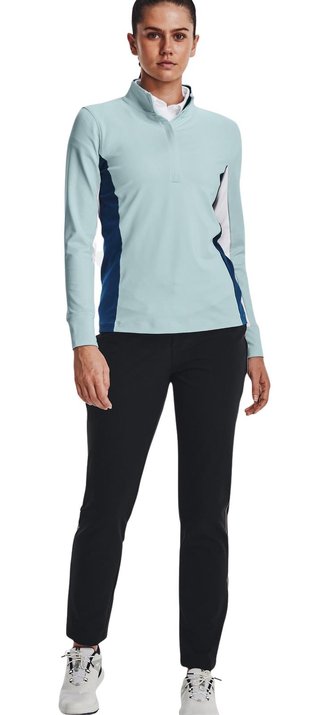 Under Armour Storm Midlayer 1/2 Zip dames jack, fuse teal/white