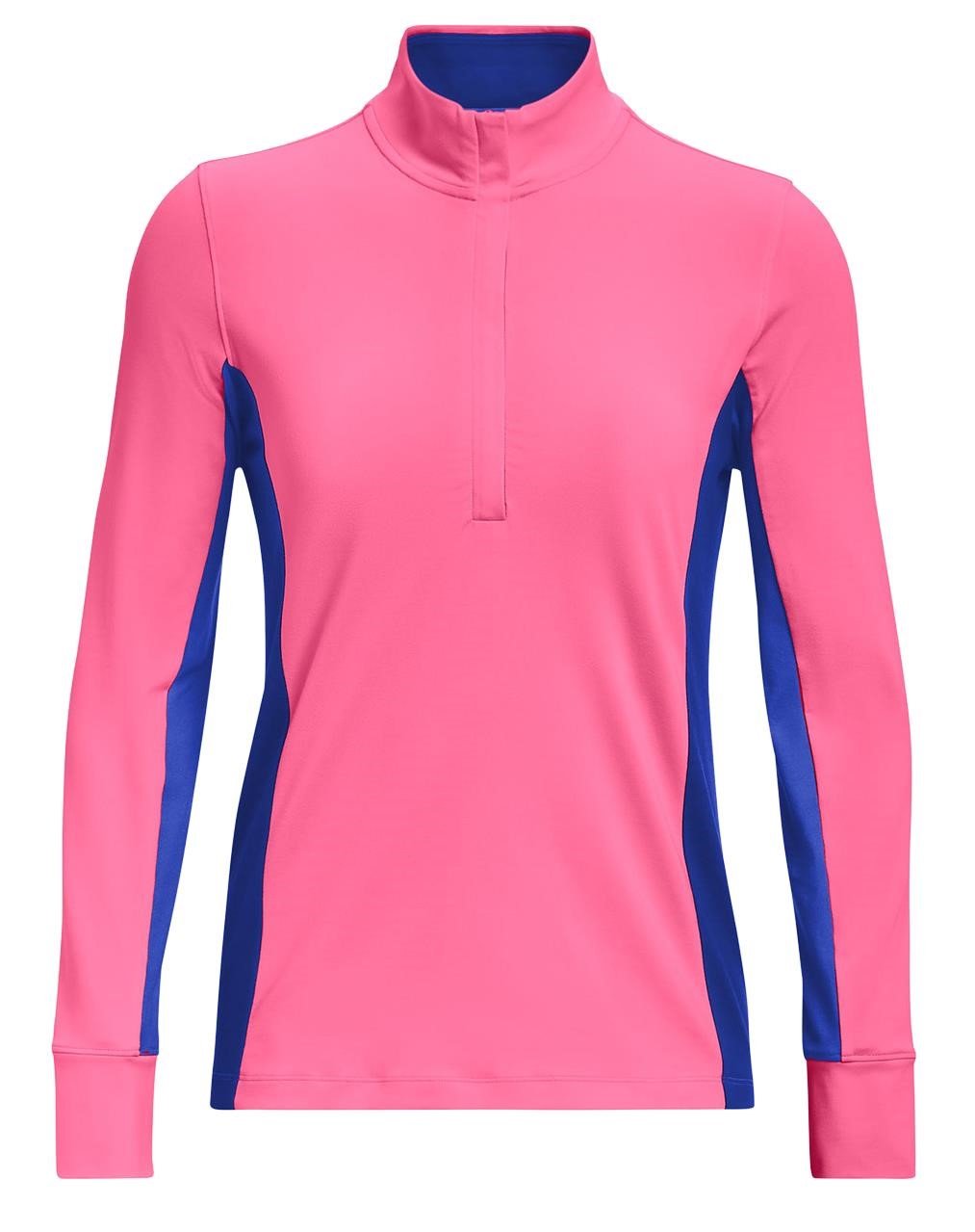 Under Armour Storm Midlayer 1/2 Zip dames jack, pink punk/versa blue