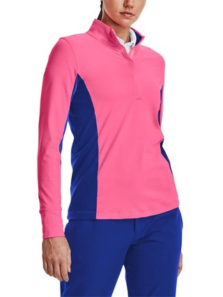 Under Armour Storm Midlayer 1/2 Zip dames jack, pink punk/versa blue
