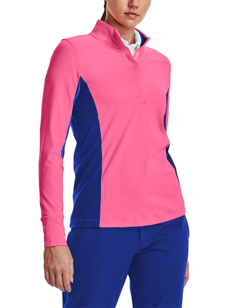 Under Armour Storm Midlayer 1/2 Zip dames jack, pink punk/versa blue