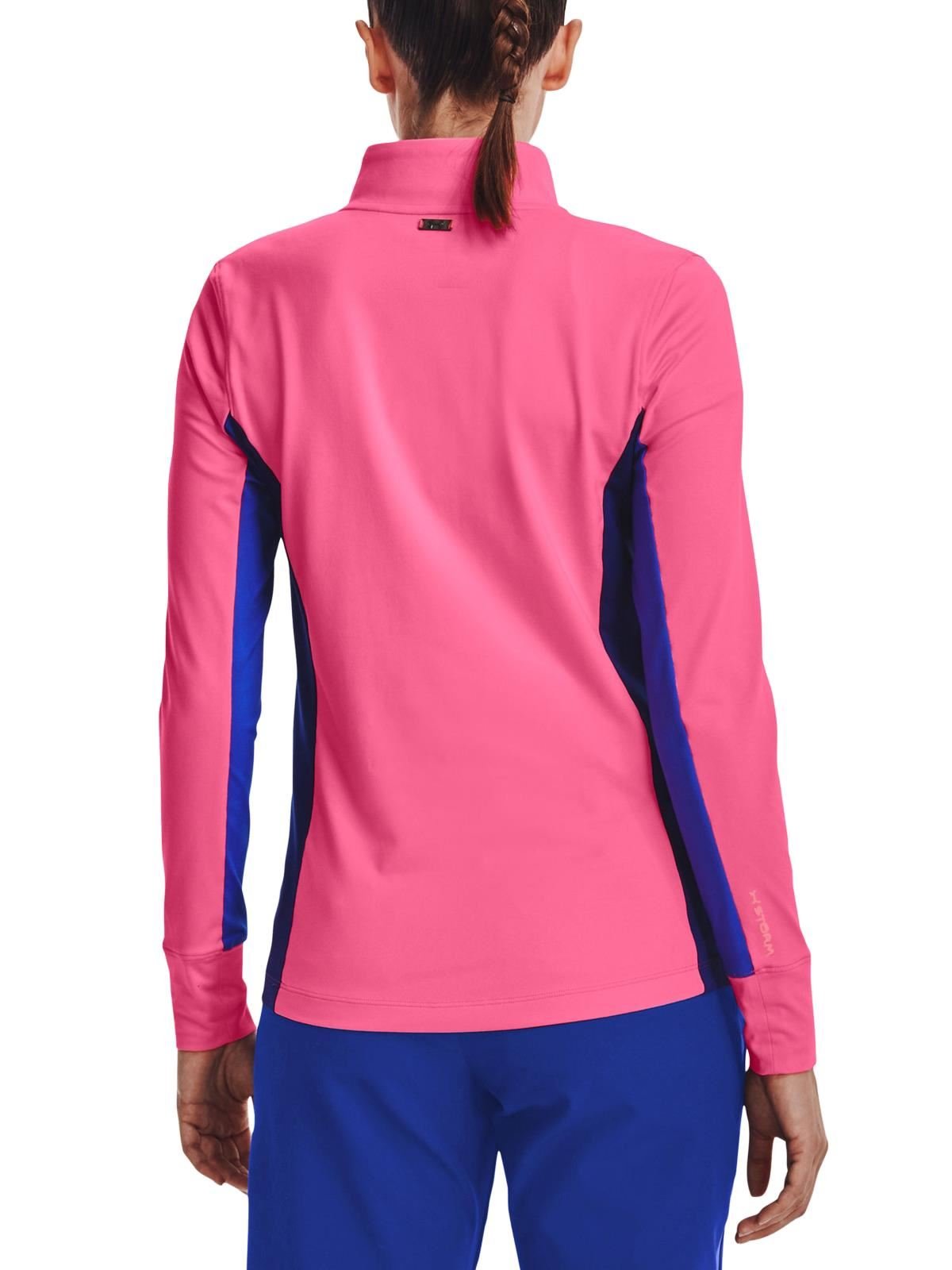 Under Armour Storm Midlayer 1/2 Zip dames jack, pink punk/versa blue