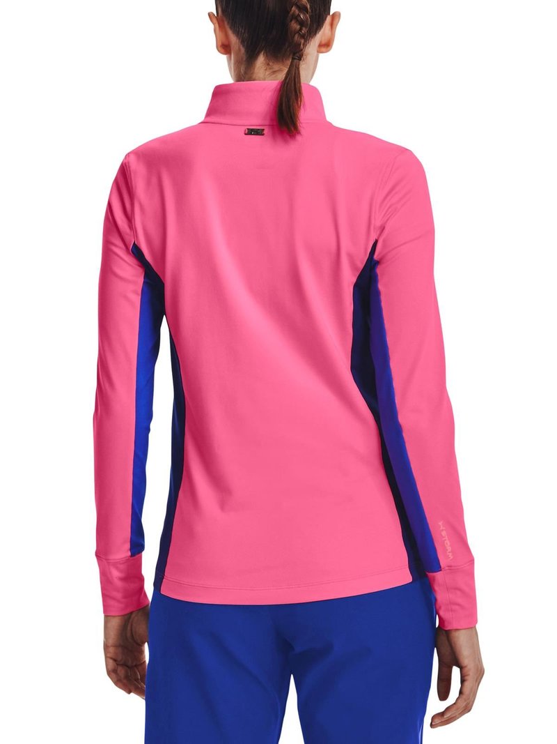 Under Armour Storm Midlayer 1/2 Zip dames jack, pink punk/versa blue