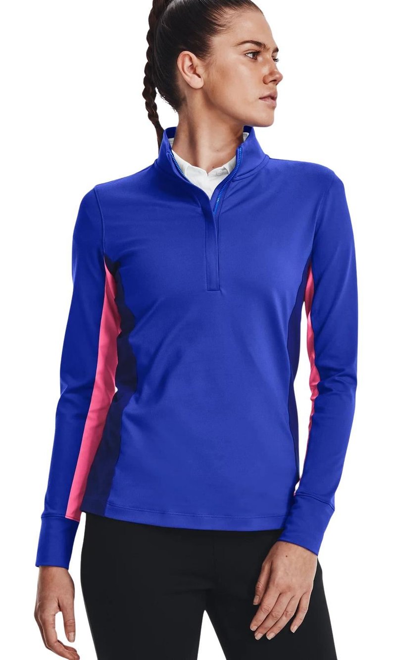 Under Armour Storm Midlayer 1/2 Zip dames sweatshirt, versa blue/pink punk