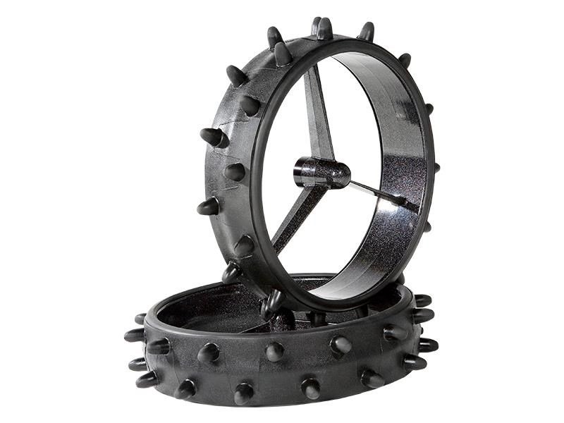 JuCad Winter Sleeves with rubber spikes, zwart