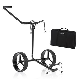JuCad Carbon Shadow 2-wielige handtrolley, mat zwart + draagtas JTT