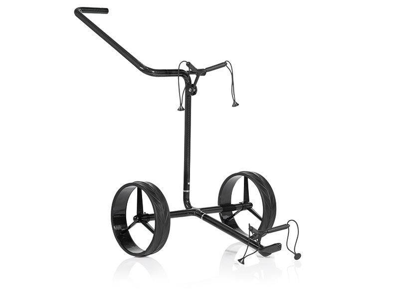 JuCad Carbon Shadow 2-wielige handtrolley, mat zwart + draagtas JTT