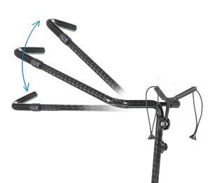 JuCad Carbon Shadow 2-wielige handtrolley, mat zwart + draagtas JTT