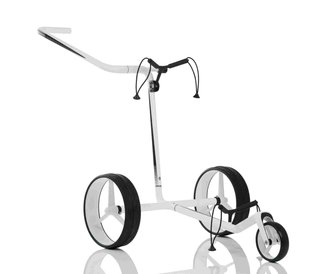 JuCad Carbon handwagen, zwart/wit + draagtas JTT