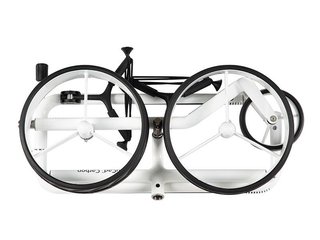 JuCad Carbon handwagen, zwart/wit + draagtas JTT
