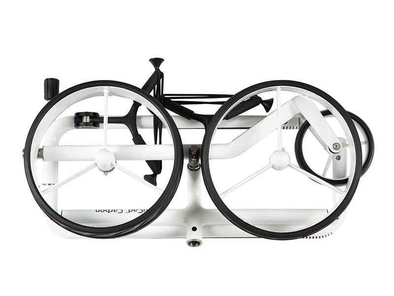 JuCad Carbon handwagen, zwart/wit + draagtas JTT