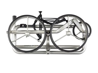 JuCad Carbon handwagen, zilver/zwart + draagtas JTT