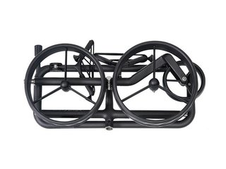 JuCad Carbon Shadow 3-wielige handwagen, mat zwart + draagtas JTT