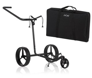 JuCad Carbon Shadow 3-wielige handwagen, mat zwart + draagtas JTT
