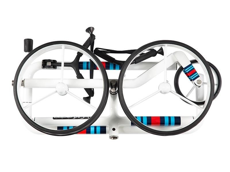 JuCad Carbon Racing handtrolley + draagtas JTT, wit