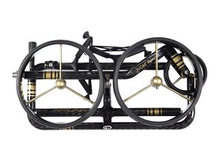 JuCad Carbon Special handwagen + draagtas JTT, zwart