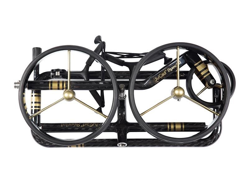JuCad Carbon Special handwagen + draagtas JTT, zwart