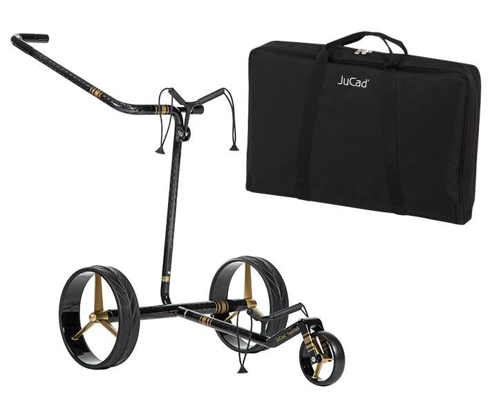 JuCad Carbon Special handwagen + draagtas JTT, zwart