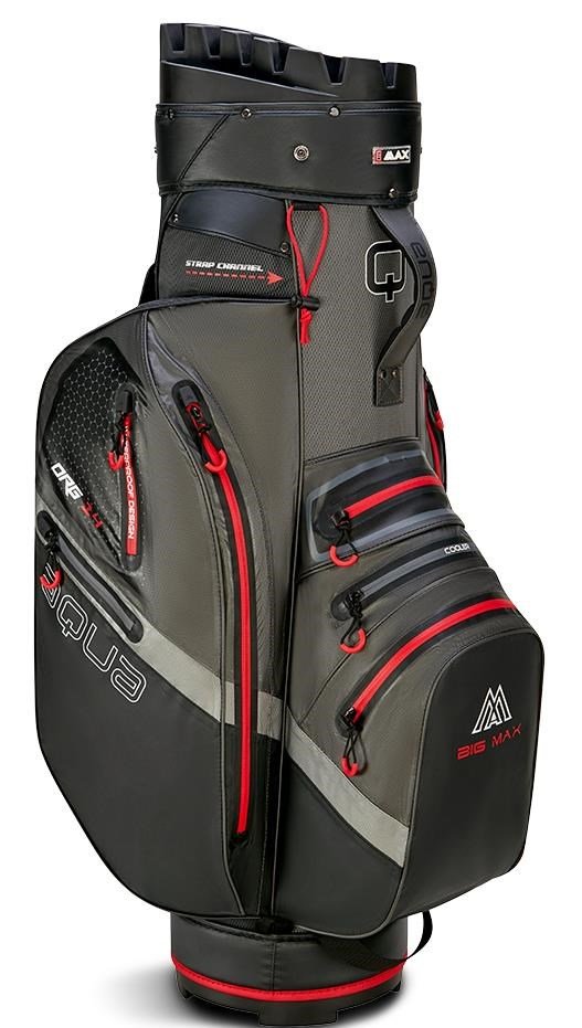 Big Max AQUA Silencio 4 Organizer cart bag, charcoal/black/red