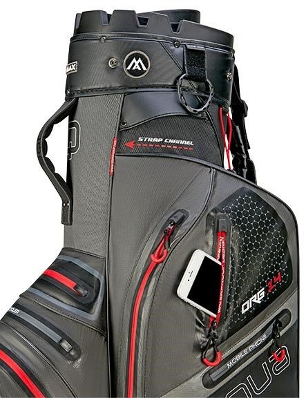 Big Max AQUA Silencio 4 Organizer cart bag, charcoal/black/red