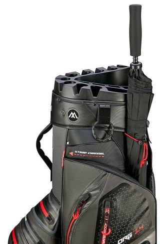 Big Max AQUA Silencio 4 Organizer cart bag, charcoal/black/red