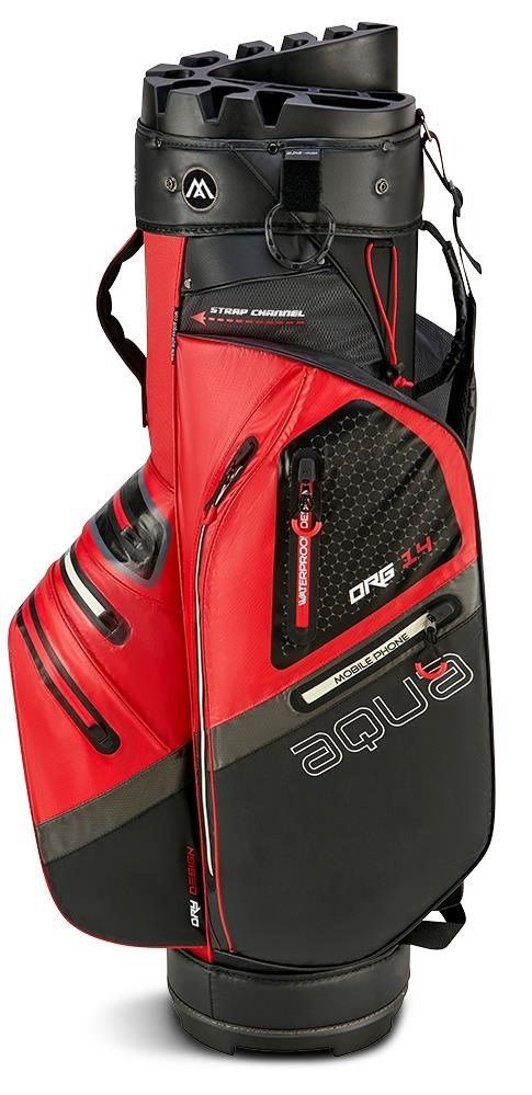 Big Max AQUA Silencio 4 Organizer cart bag, rood/zwart