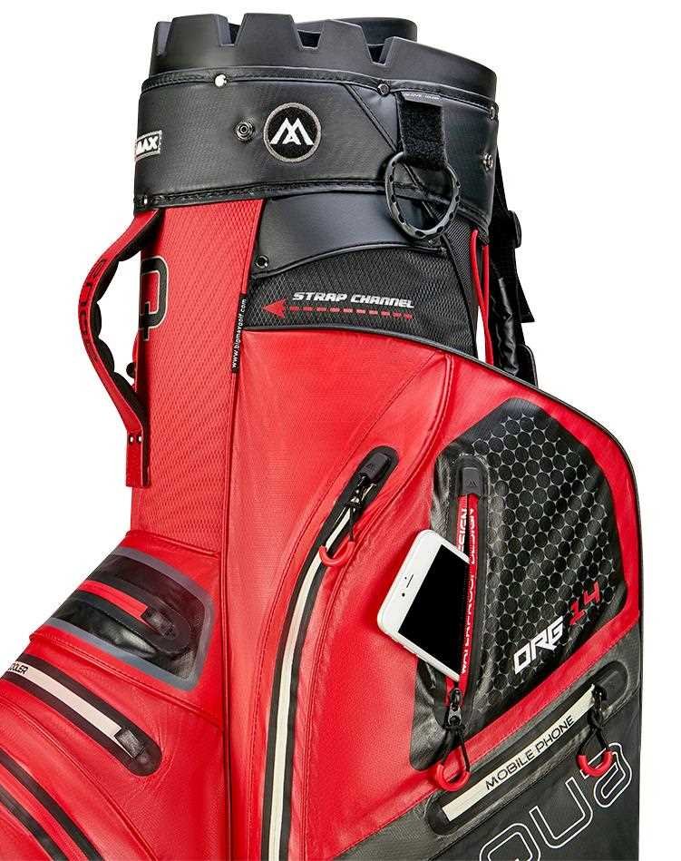 Big Max AQUA Silencio 4 Organizer cart bag, rood/zwart