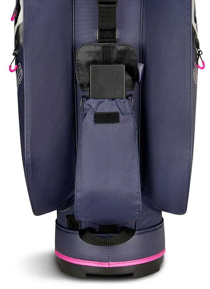 Big Max AQUA Silencio 4 Organizer cart bag, steel blue/off white/fuchsia