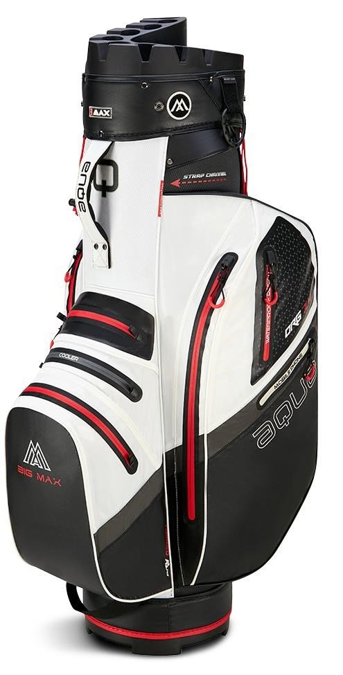 Big Max AQUA Silencio 4 Organizer cart bag, wit/zwart/rood