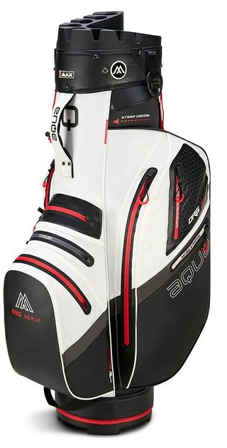 Big Max AQUA Silencio 4 Organizer cart bag, wit/zwart/rood