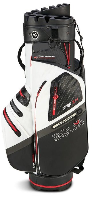 Big Max AQUA Silencio 4 Organizer cart bag, wit/zwart/rood