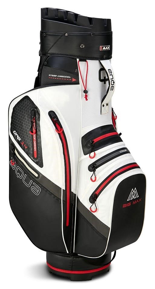Big Max AQUA Silencio 4 Organizer cart bag, wit/zwart/rood
