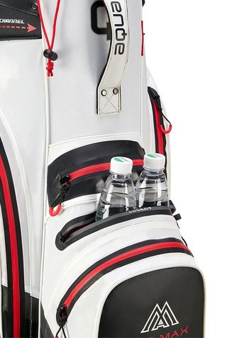 Big Max AQUA Silencio 4 Organizer cart bag, wit/zwart/rood