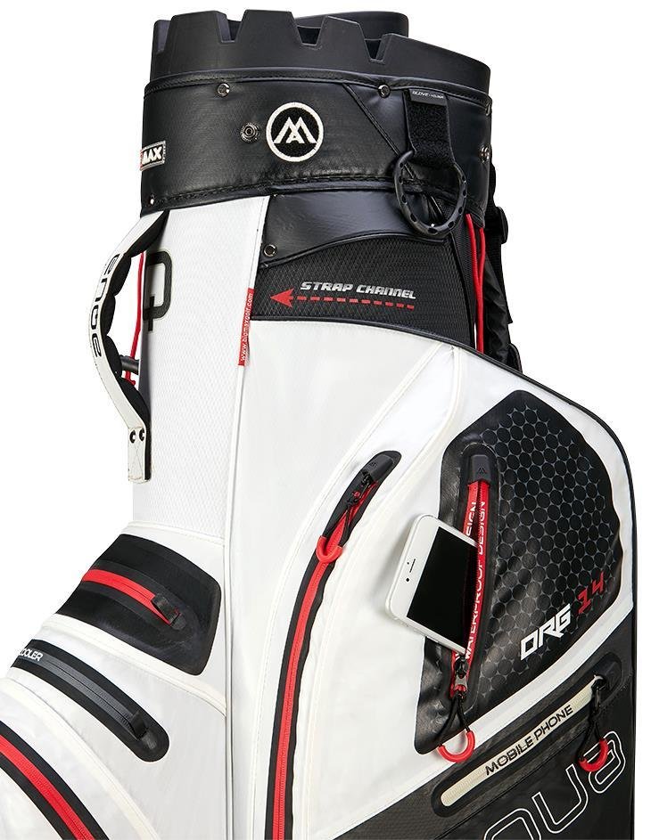 Big Max AQUA Silencio 4 Organizer cart bag, wit/zwart/rood
