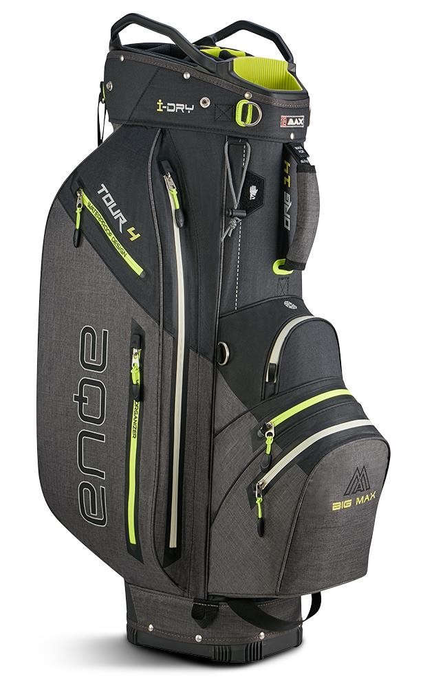 Big Max AQUA Tour 4 cart bag, zwart/storm charcoal/lime