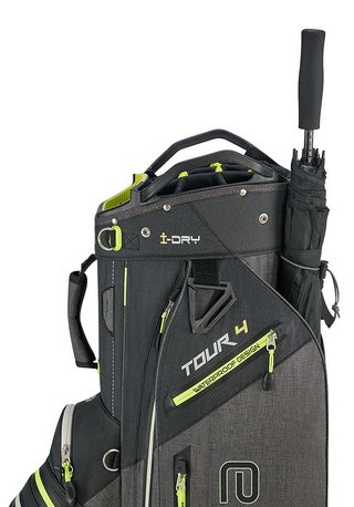 Big Max AQUA Tour 4 cart bag, zwart/storm charcoal/lime