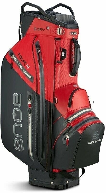 Big Max AQUA Tour 4 cart bag, rood/zwart