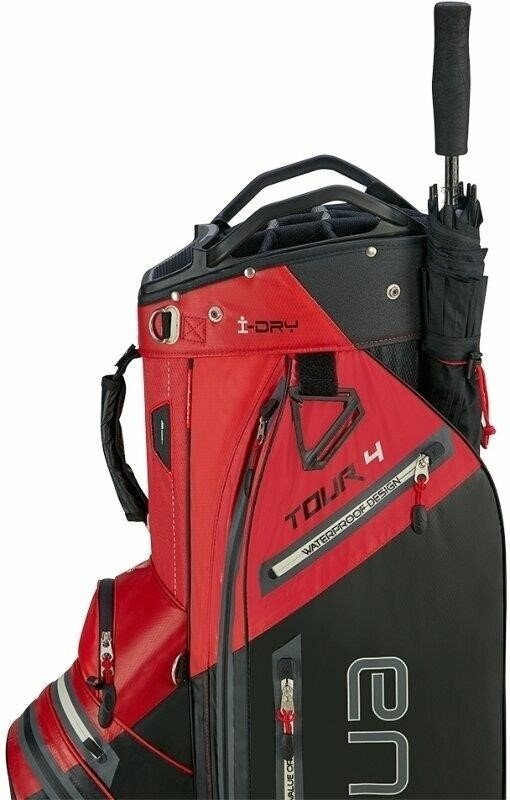 Big Max AQUA Tour 4 cart bag, rood/zwart