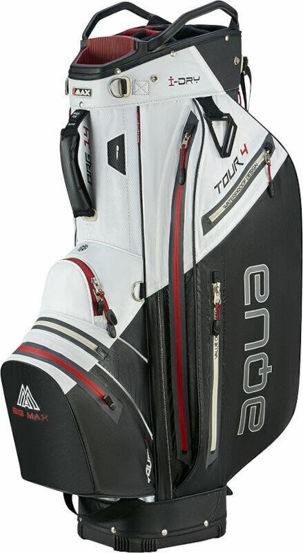 Big Max AQUA Tour 4 cart bag, wit/zwart/merlot